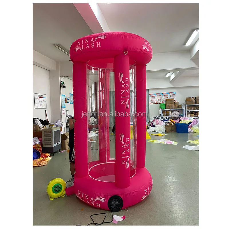 Durable easy install inflatable cash machine inflatable money grabbing machine