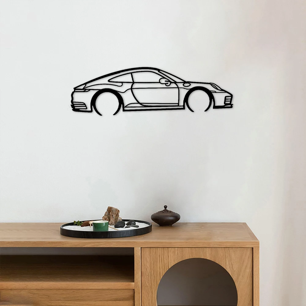 Car Metal Wall Art Minimalist Line Art,Home Wall Art,Metal Wall Decor,Bathroom Decor, Housewarming Gift,Female Bathroom Decorati