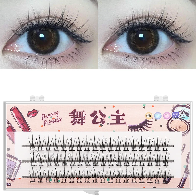 Manga Lashes 3 Reihen 3D Faux Nerz Wimpern Natürliche falsche Wimpern Anime Wimpern Weiches Licht Natürliche Wimpern Verlängerung Make-up – Detail 19