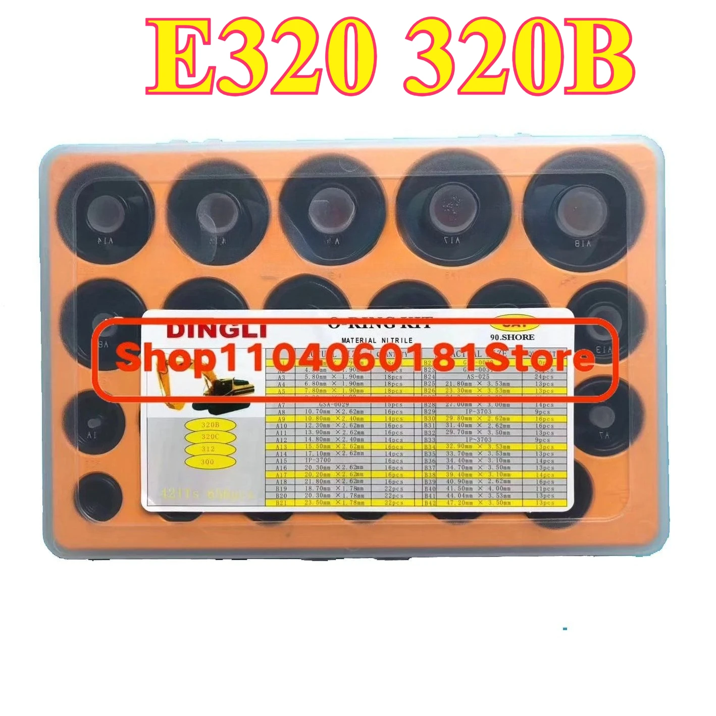 

Excavator O-Ring Box Engine For E320 320B 320C 330C