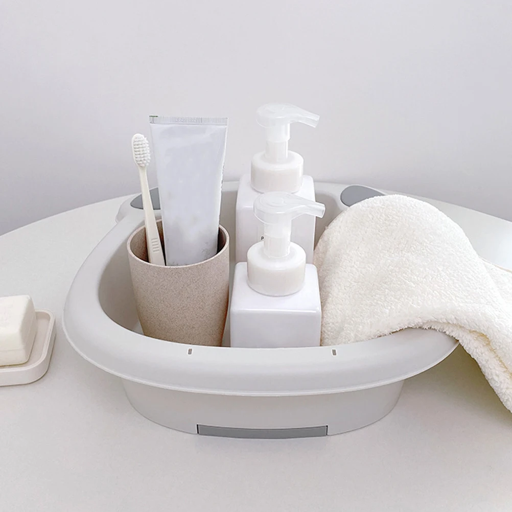 

1 Set Wash Portable Face Foot Hand For Camping Kitchen Laundry Cleaning Storage Bucket Dorm Basin Washing Basin