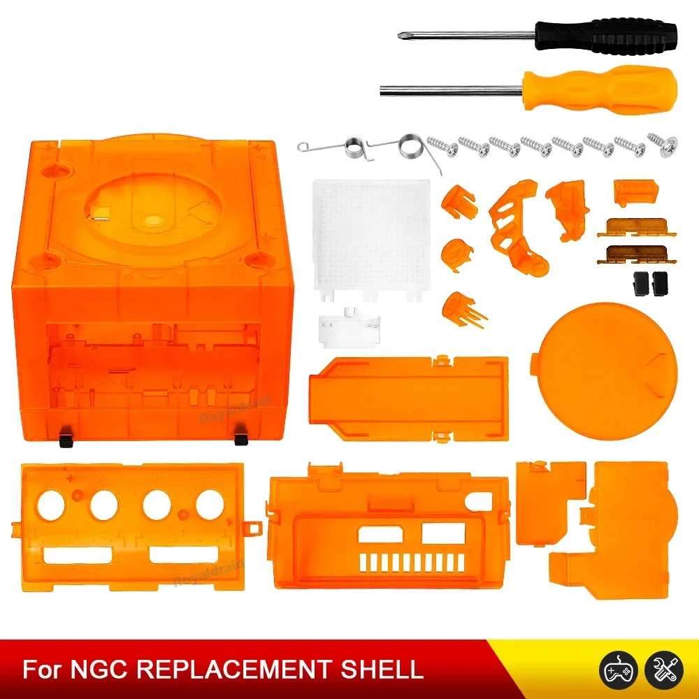 NEUE 6 CLORS Für Gamecube NGC Ersatz Shell Transparent Fall für Gamecube NGC GC Spielkonsole DOL-101/DOL-001 Dropshipping – Detail 18