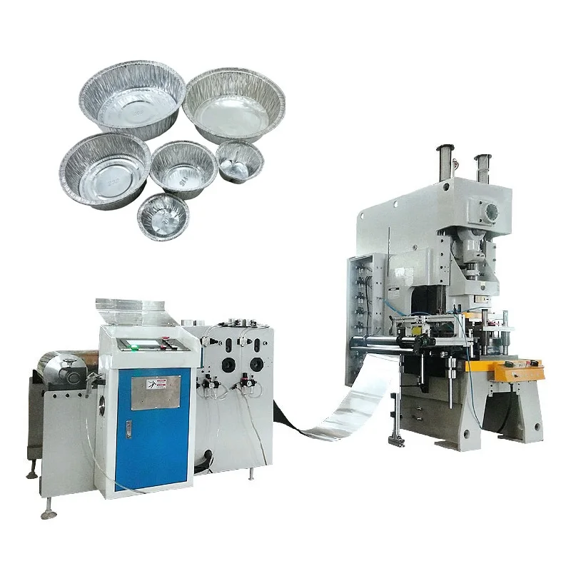 Disposable Auto Aluminum Foil Container Making Machine Korean Aluminum Food Container Machine