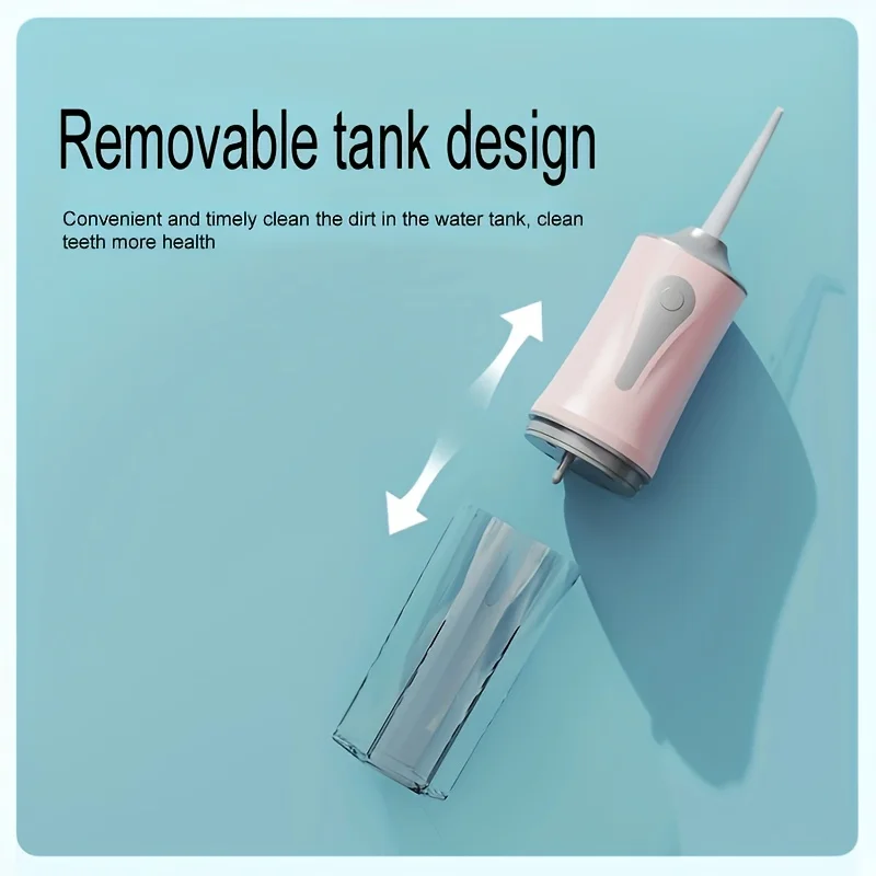 

Cordless Faucet With Three Modes And 4 Nozzles - Portable Rechargeable Irrigator For Daily Dental Care, Ideal Gift For Men And