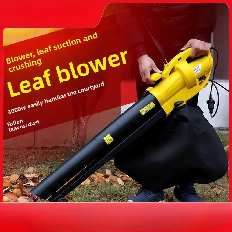 

High-power Electric Blow Suction Machine Deciduous Leaf Crusher Powerful Broken Leaf Dust Removal and Vacuuming Hair Dryer