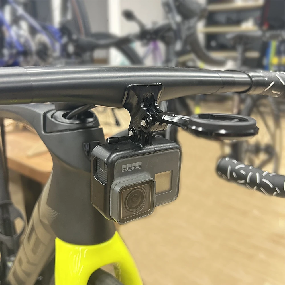 Trek madone調整可能aero VR-CF emonda bontrager aeolus rsl統合ハンドルバー、Garmin woohbryronステージGoproコンボマウント