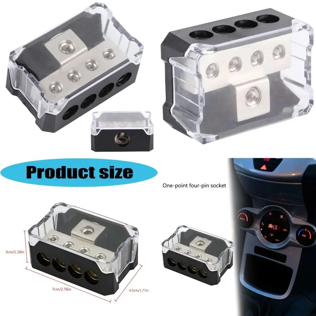 F1CF Multifunction Auto Sound Power Ground Distribution Terminal with Anti Corrosion Alloy Design for Superior Sound Output