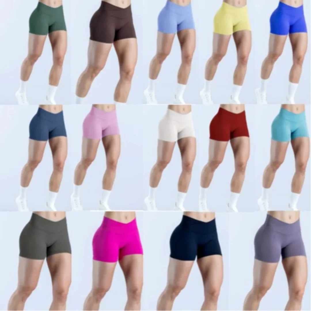 

S-DStyle Dupe Yoga Leggings - High Waist & Buttery Soft Stitching Cross V Waist Seamless Outdoor Sports Yoga Shorts For Women