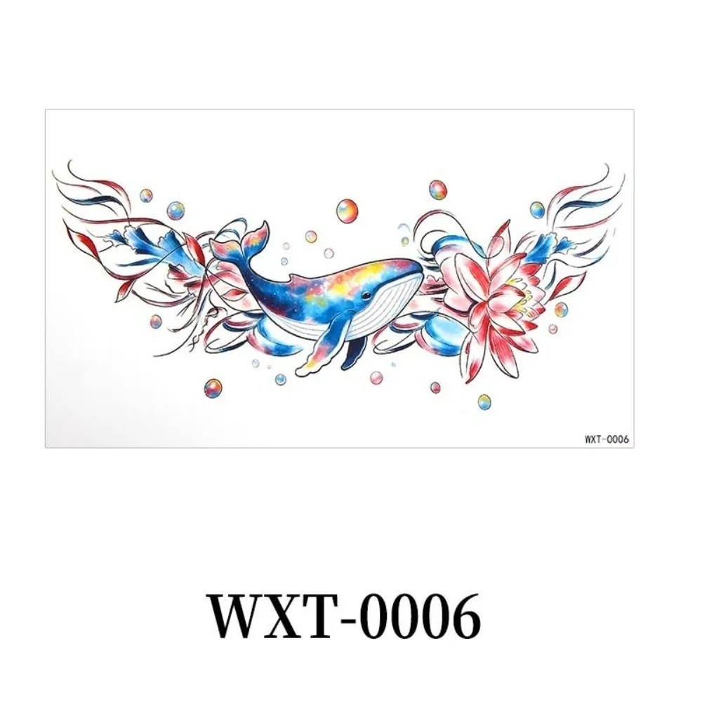 Crown Cross Wing Butterfly Flower Tattoo Stickers 3D Texture Long Lasting Temporary Tattoo Easy Clean Removable Instant Decals