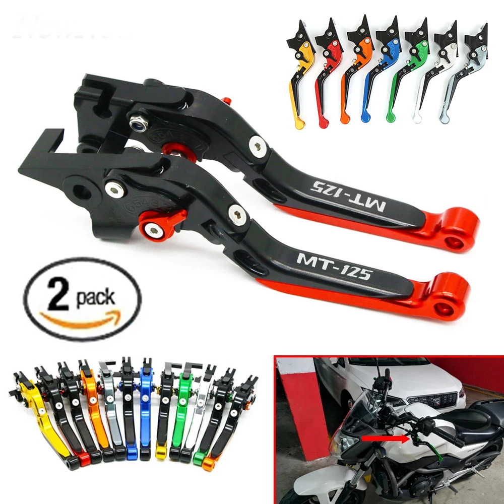 

Motorcycle Accessories Handlebar CNC Adjustable Folding Extendable Brake Clutch Levers For Yamaha MT125 MT 125 MT-125 2014-2021