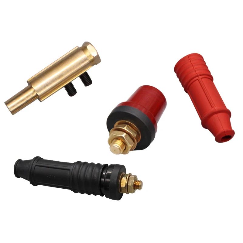 

Red Black Welding Machine Plug Socket Cone Type Direct Insertion Quick Plug K10p Welding Machine Quick Circular Connector