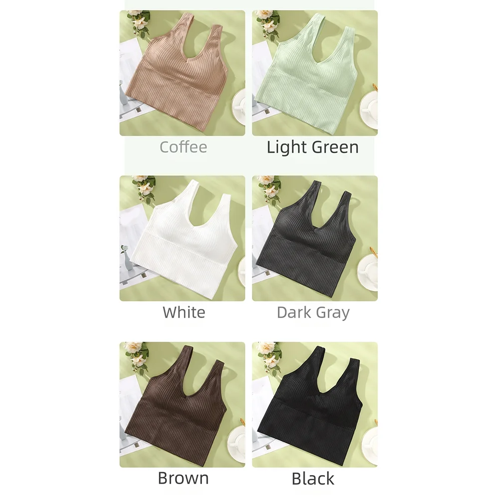 صدرية رياضية مضلعة برقبة على شكل حرف V مع أشرطة كتف واسعة، قماش قابل للتنفس للنساء في المنزل والخروج #6