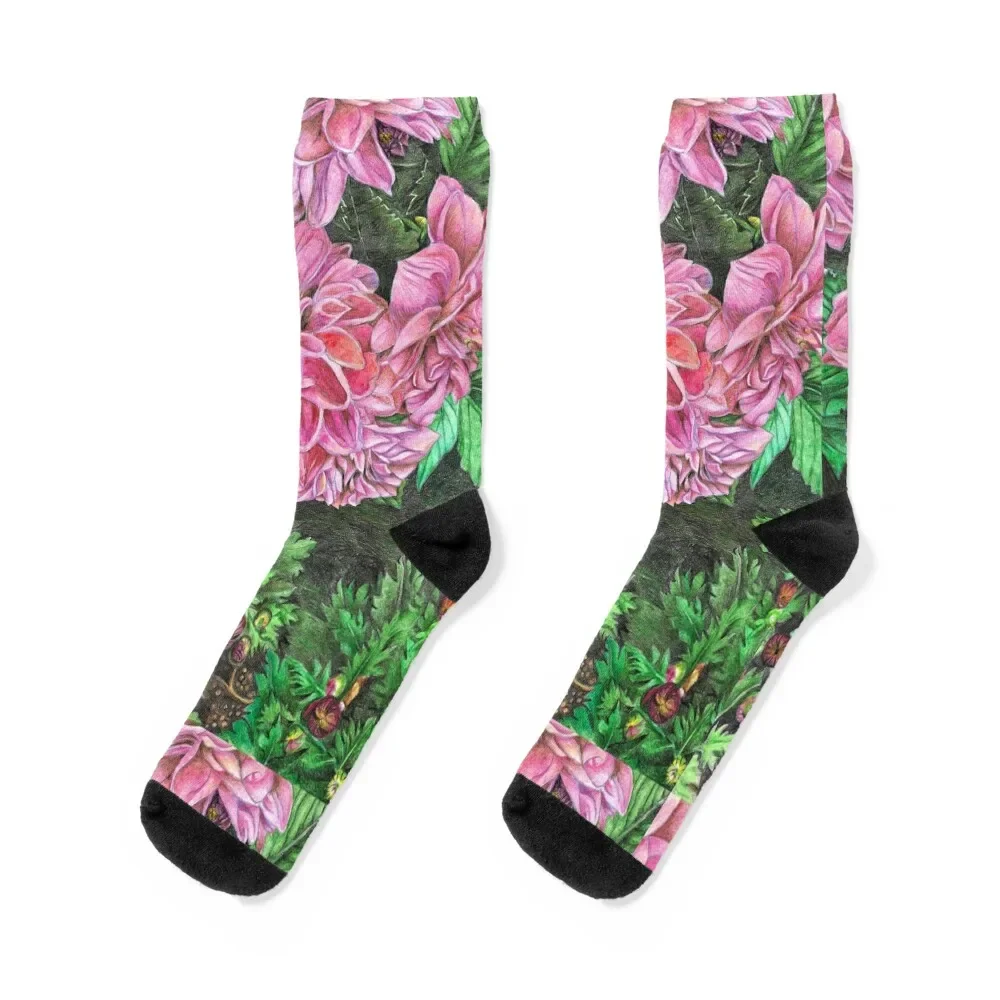 

Dahlias in Quarry Bay Park Socks tennis man funny gift sports stockings Socks Women's Men's