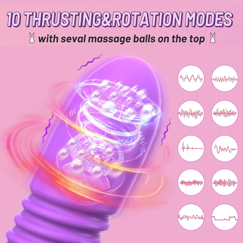 Rotating Vibrator Women Dildo Thrusting Sex Toy Vagina G Spot Massage Clitoris Stimulator Wireless Remote Wearable Vibration