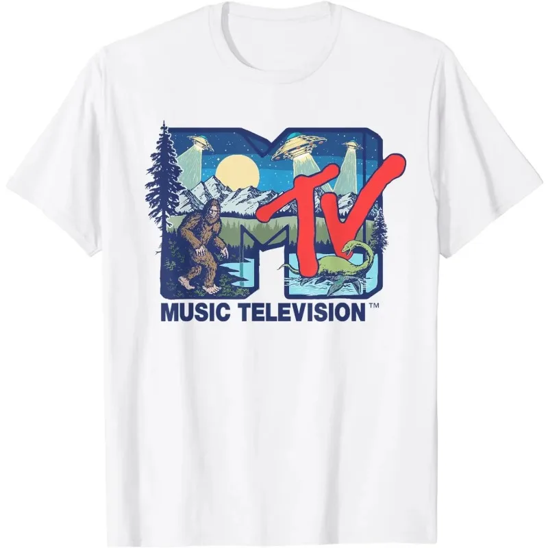 

MTV Bigfoot Loch Ness Monster 3D Printed Breathable Quick Drying Loose Comfortable Round Neck Short Sleeve T-shirt