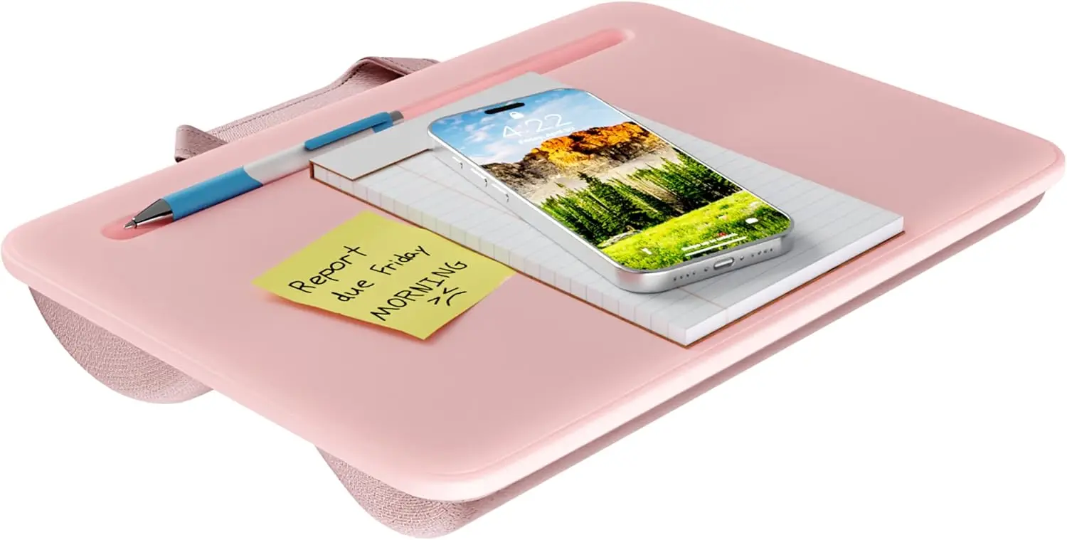 

Compact Lap Desk for 15" Laptops in Rose Quartz, Portable & Ergonomic Design