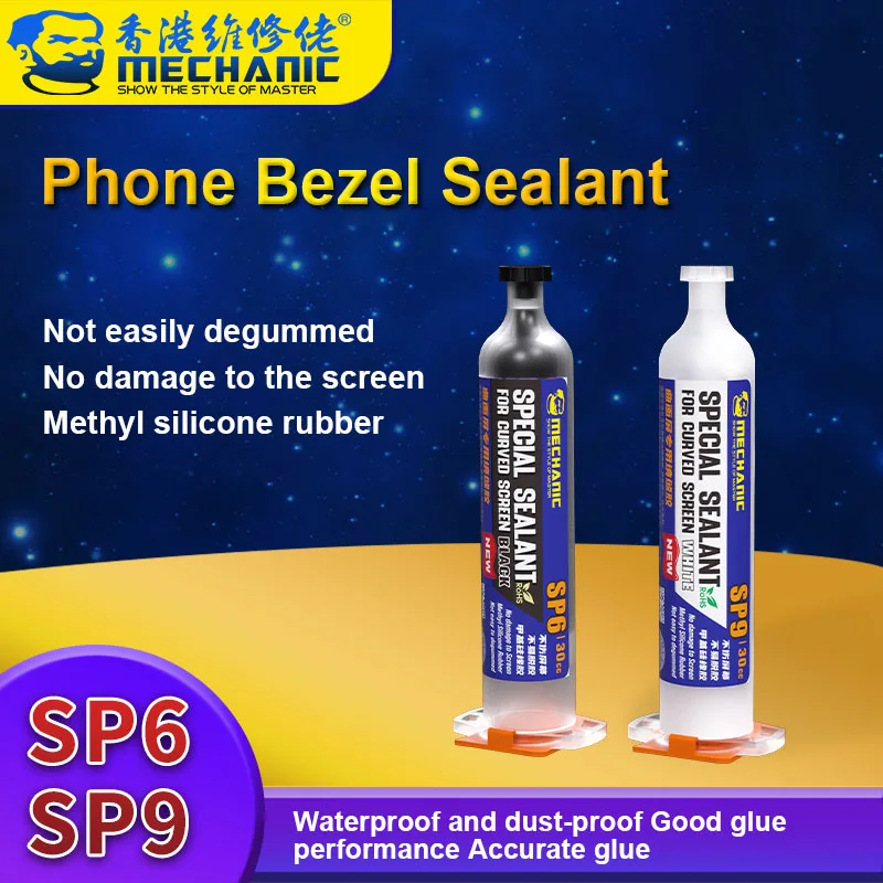 Mechanic SP6 SP9 30CC Mobile Phone Frame Caulking Glue Structure Adhesive Phone Edge Screen Glue Black and White Glue