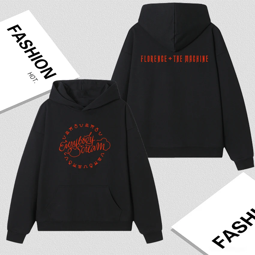 

FLORENCE +THE MACHINE Seasons Streetwear Hoodies Double Sided Print Men Women Autumn Winter Fleece Sweatshirts Unisex Pullovers