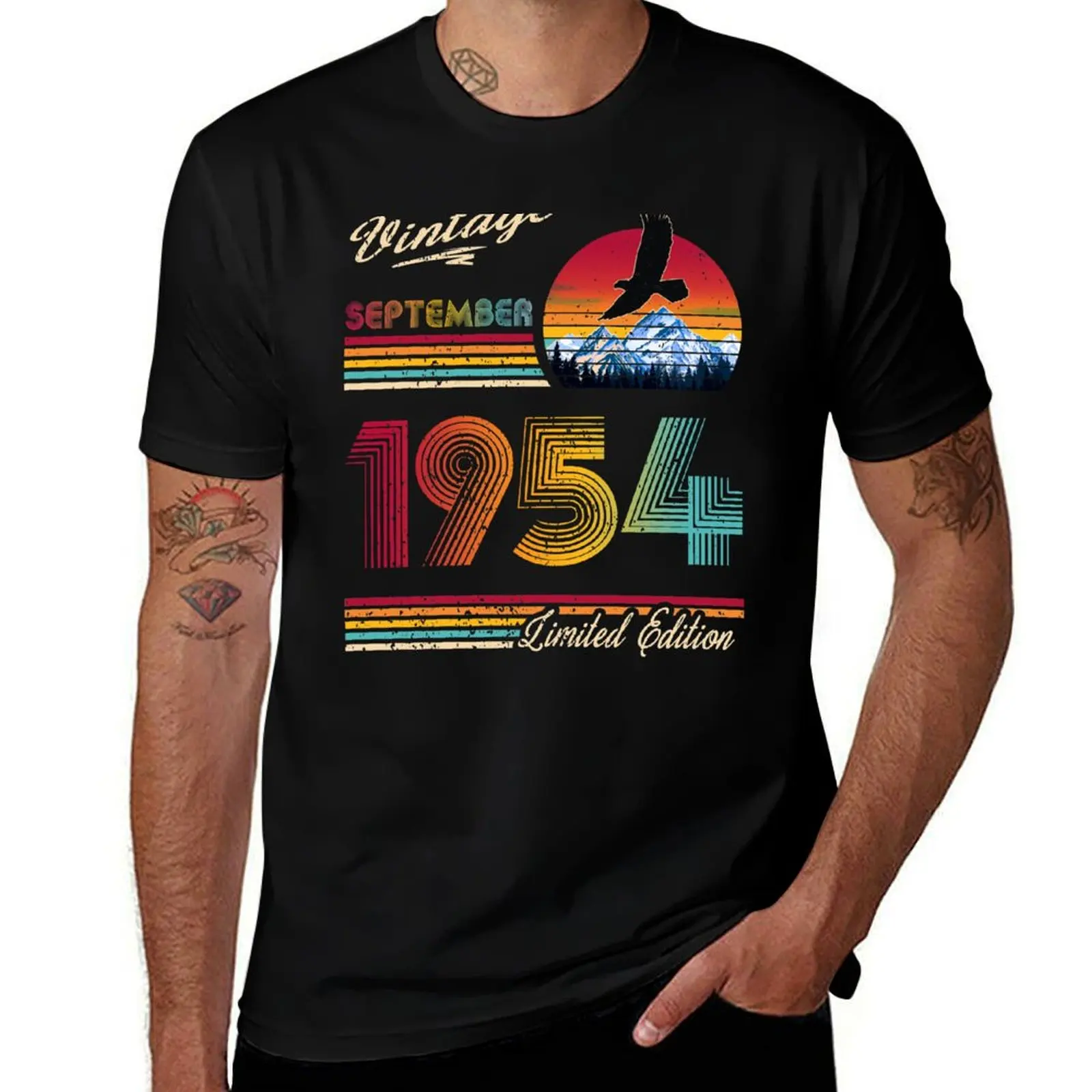 

September 1954 Birthday T-Shirt t shirt for man t shirt man cotton anime tshirt T-Shirt