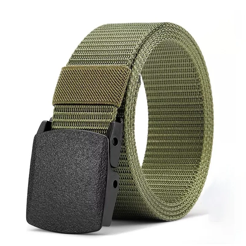 Hochwertiger Gürtel mit automatischer Schnalle für Herren, Canvas, taktischer Gürtel, schwarz, Arbeitskleidung, Freizeit, Outdoor, Militärtraining, Hosengürtel für Herren – Detail 18