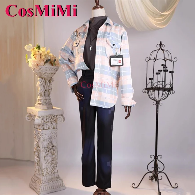 CosMiMi Game Nu: Carnival Eiden Cosplay Kostüm Stilvolle Herrenhaut Mode Outfit Alltagskleidung Karneval Party Rollenspiel Kleidung Neu