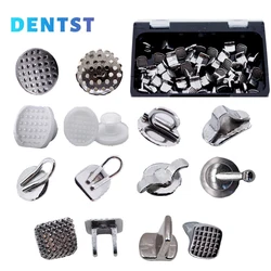 50pcs Orthodontic Dental Direct Bond Eyelet Lingual Buttons Tongue Tamers Bite Opener Cleat Small Sliding Crimpable Hook Tools