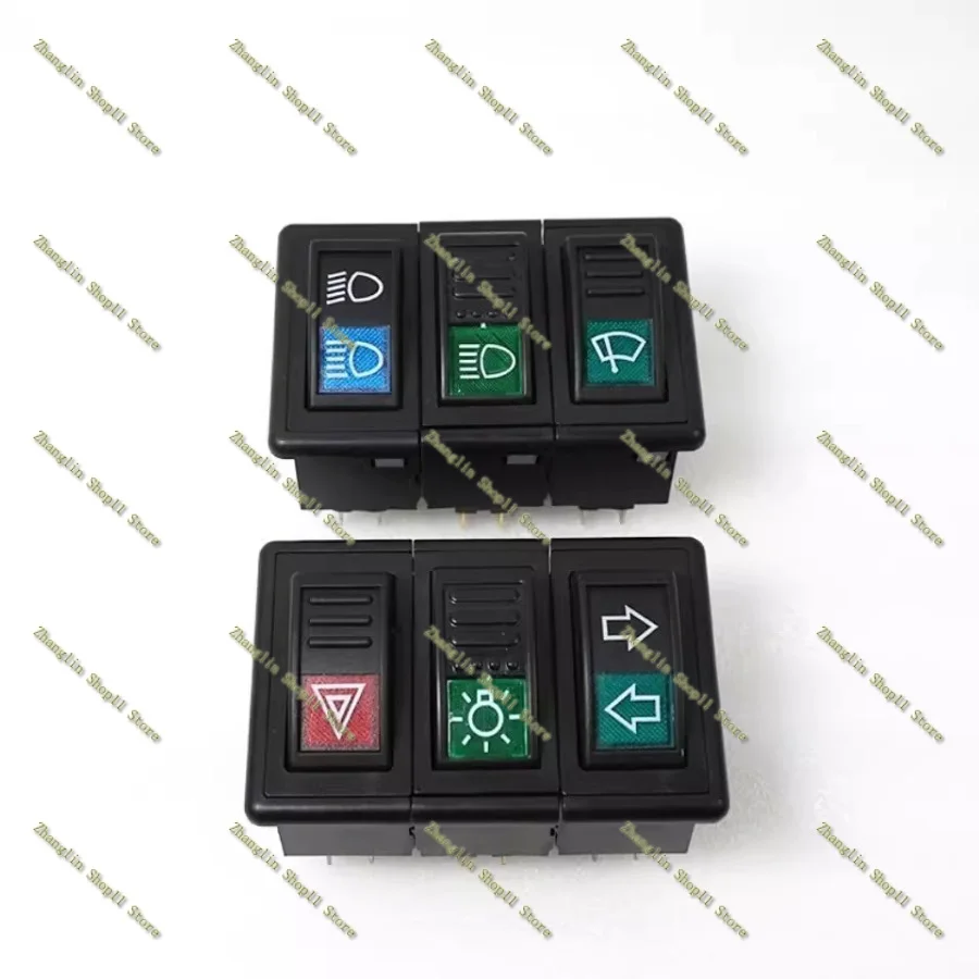 Tractor Button Switch Seesaw Turn Headlight Trumpet  Applicable To Deere 280/324/304/354/484/404 Accessories