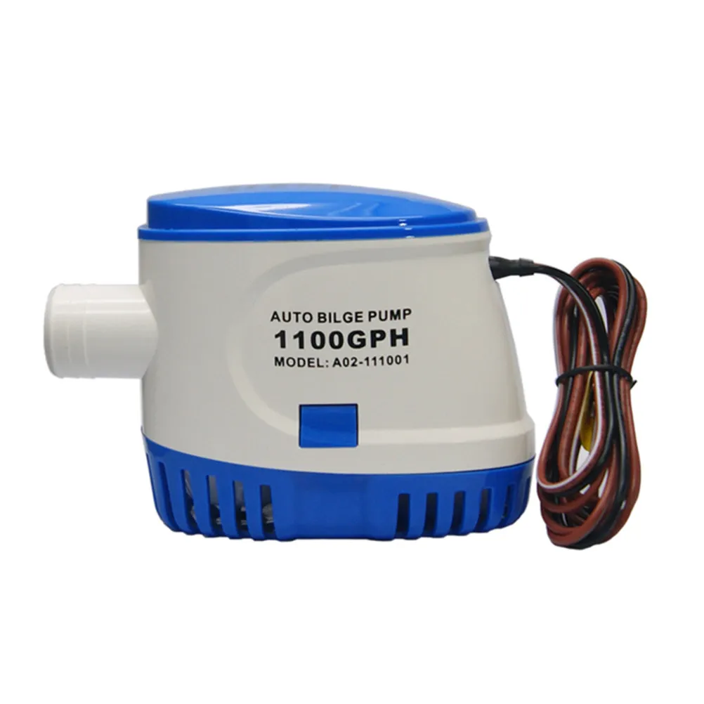 

12V Automatic Bilge Pump Efficient Low Current Draw Compact Submersible Boat Marine Bilge Water Pump