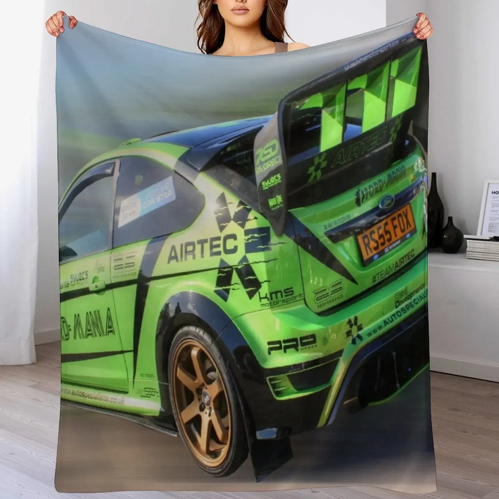 

671BHP FOCUS RS Throw Blanket Plush Blankets For Baby Luxury Throw Soft Plush Plaid Blankets