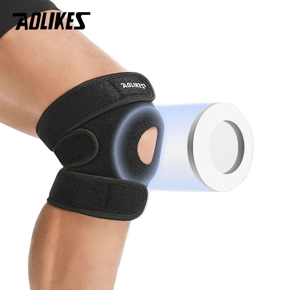 Aolikes 1pc verstellbare Kompression Knie Patellar Pad Sehnen stütze Ärmels tütze für Männer Frauen-Arthritis Schmerzen, Laufen, Training