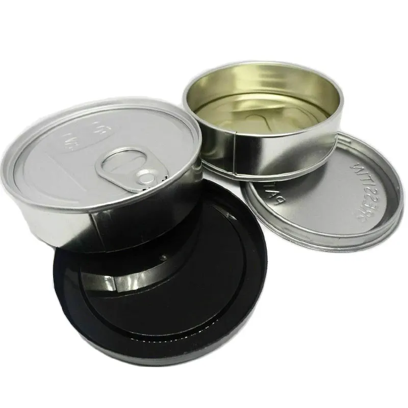 Label stickers for 3.5g Tin Cans with Lid Press-In Self-seal Can Food Containers Storage Box Labels Tuna