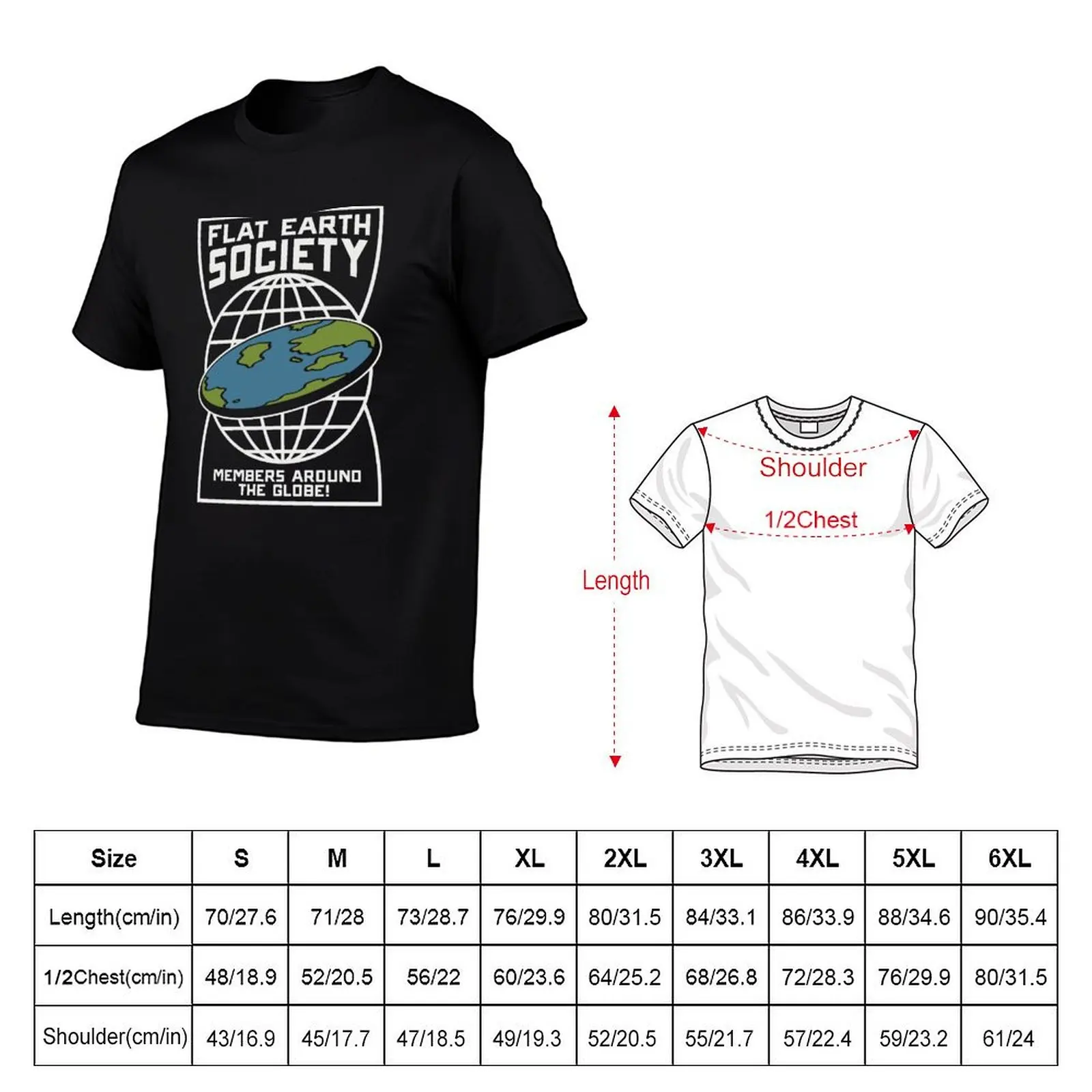 Kaos anime Earth Society - kaos Around The Flat untuk Anggota Globe, kaos oversize bermotif cetak untuk pria