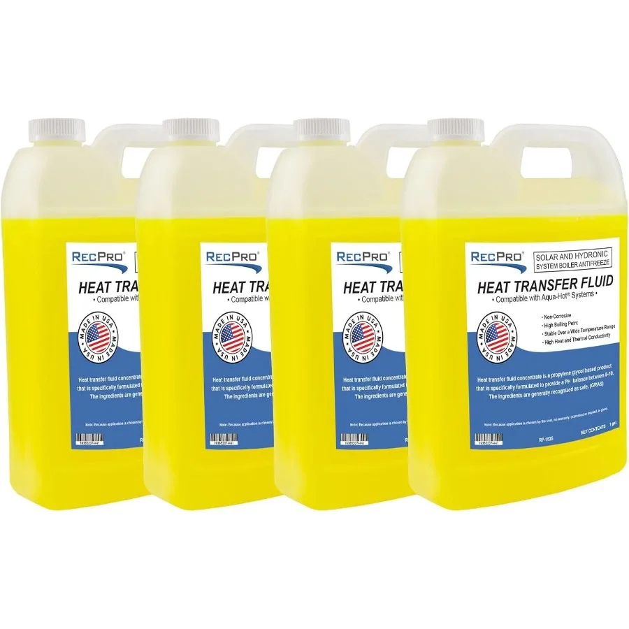 

RecPro RV Boiler Antifreeze for Aqua Hot Heating Systems Non-Toxic RV Heat Transfer Fluid Solar and Hydronic System Boiler Anti