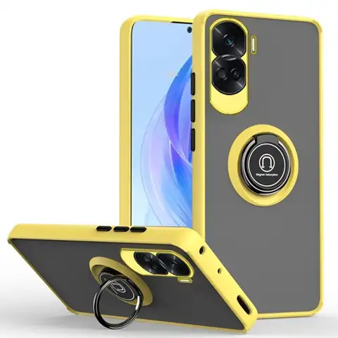 Funda con soporte de anillo magnético para Huawei Nova 11i 10 Pro Y60 Y61 Y90 Se Nova 9 8 7 6 5 4 3 Plus cubierta transparente mate a prueba de golpes
