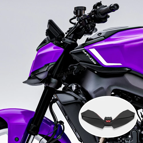Para MT-09 MT09 SP 2024 2025 motocicleta de carbono Downforce alerones frontales desnudos Winglet Kit de alerón delantero de ala aerodinámica