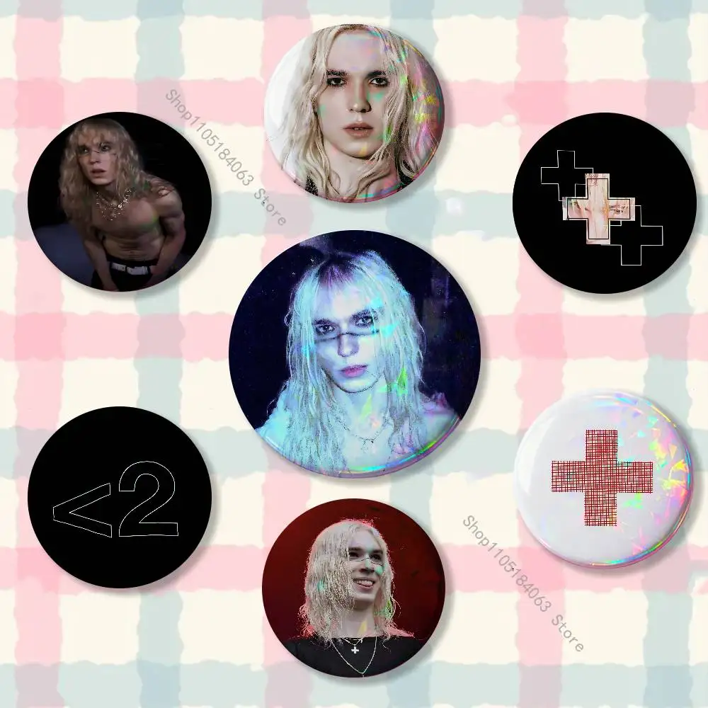 

2hollis 2 poster boy Badges Button Round Creative Pin Brooch Badge Bag Decor Fans Collect Friends Gifts