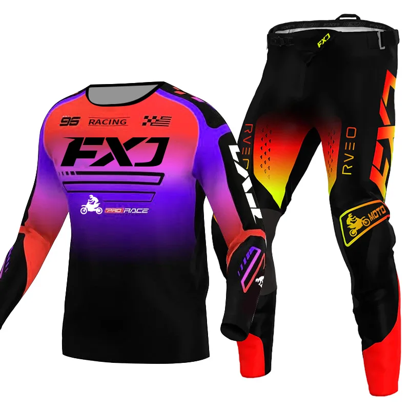 

Черно-красно-желтые комплекты для мотокросса: джерси и брюки для эндуро, мужские, женские, детские, для девочек, взрослые, для бездорожья, MX. ﻿ имя мальчика, номер, индивидуальная настройка