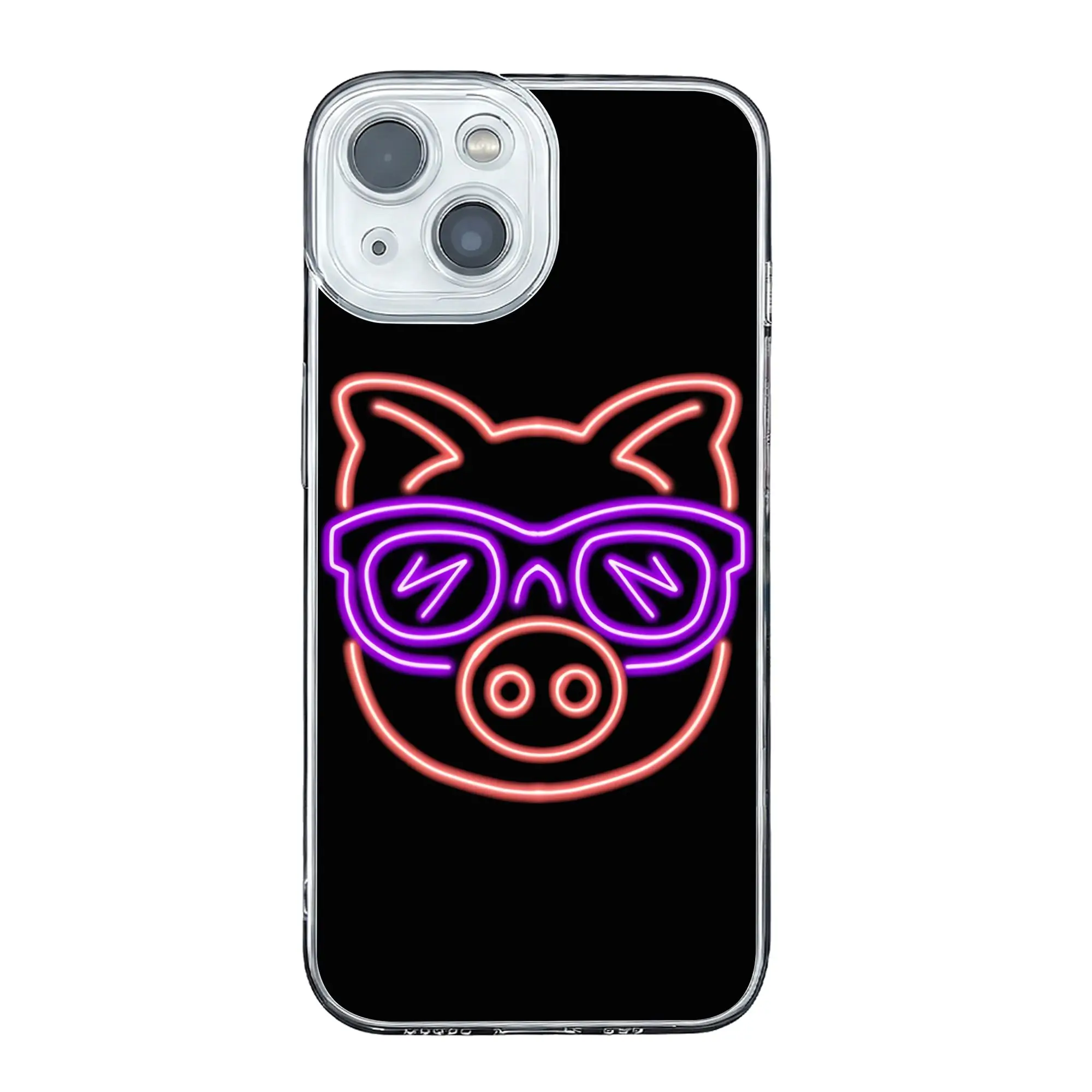 

neon pig anti-collision Phone Case for IPhone 17 16 15 14 13 12 11 Pro Max Cover