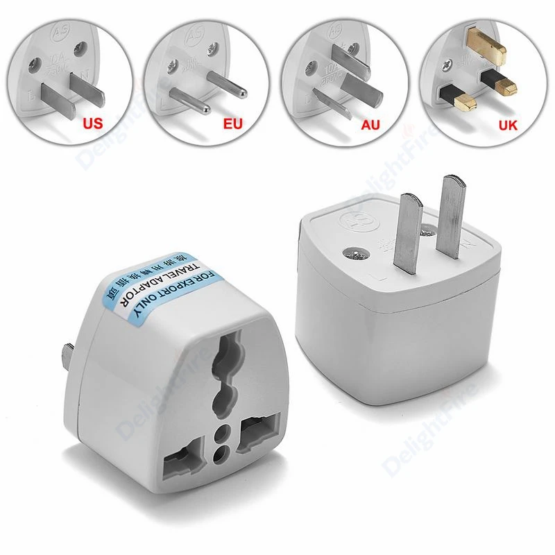 Adaptador de enchufe eléctrico Universal, convertidor de enchufe de viaje internacional, AU, UK, EU, US, americano, Japón, CN, US