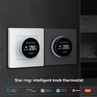 【USB-C Cable】Tuya Zigbee Smart Knob Thermostat Electric Floor Heating Temperature Controller Works With For Alexa Googlehome