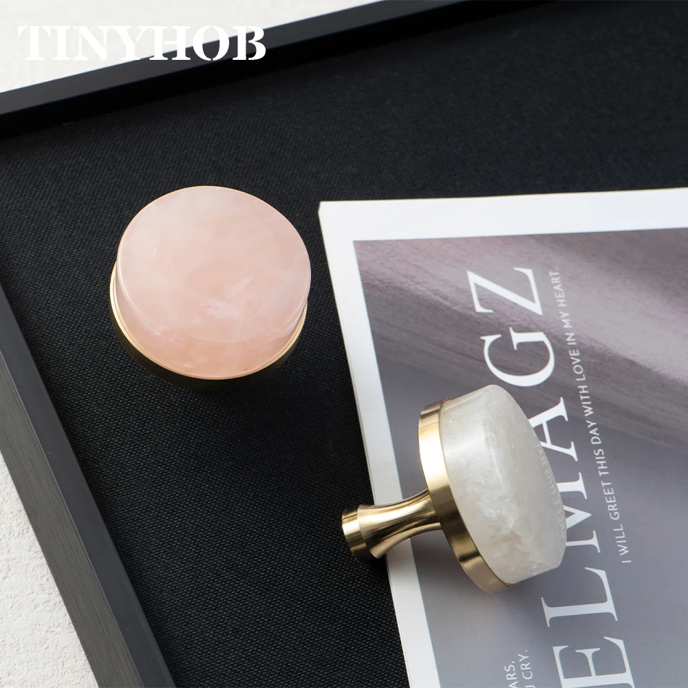 Tinyhob Pink Crystal Knobs For Cabinet Kitchen Wine Cooler/ Kitchen Cabinet Knobs Wardrobe Hardware Drop Shipping Available