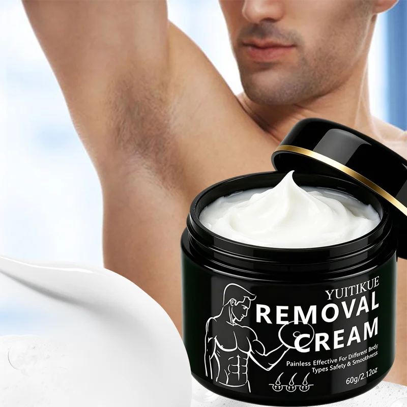 YUITIKUE Men's Body Hair Removal Cream Painless Smooth Moisturizing Care Safe for Regular Use view 4