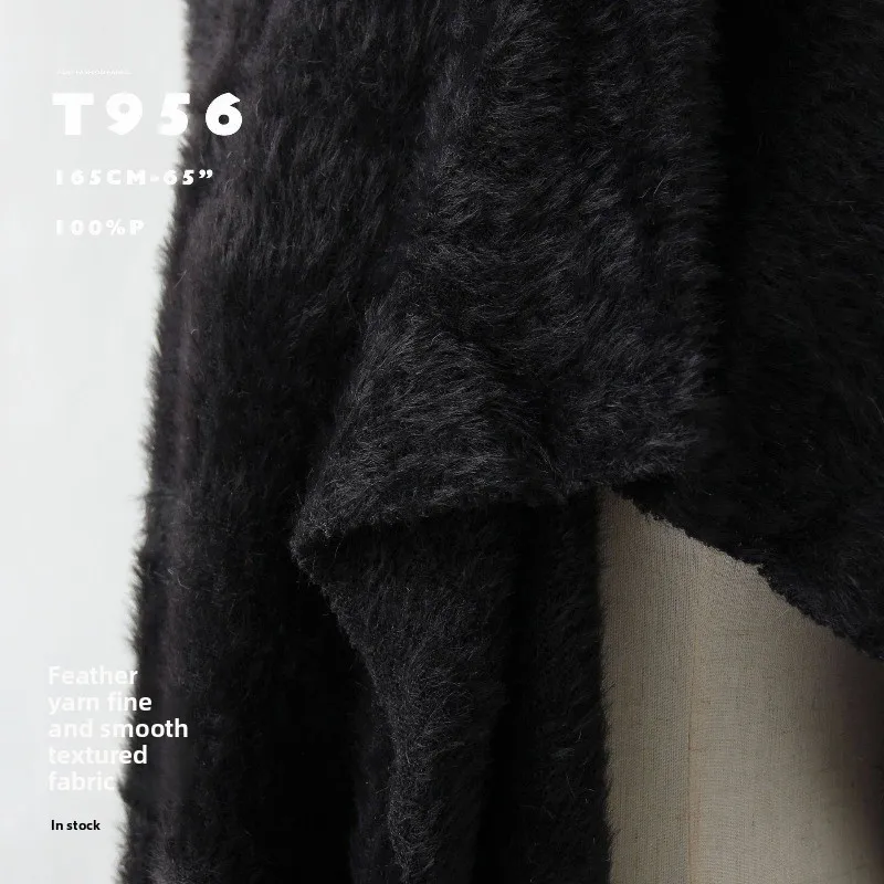 Soft Warm Slight Stretch Long Plush Fabric for Autumn Winter Knitwear Coat Clothing Diy Cloth By The Meter Sewing Material