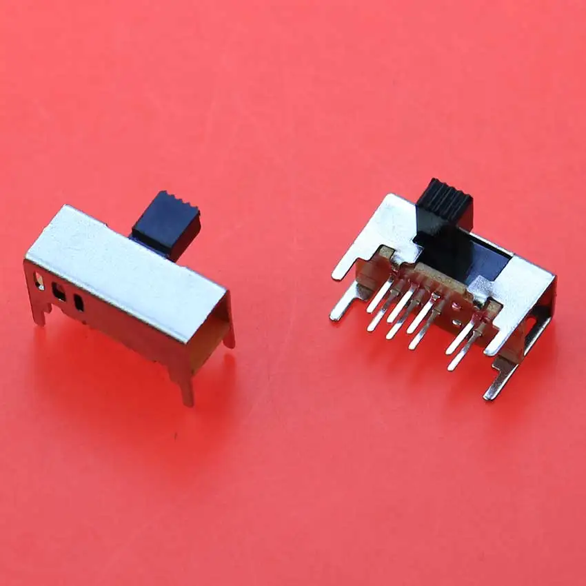 10PCS Panel PCB 8 Pin 3 Position 2P3T DP3T Schiebeschalter Seitenknopf Gerade Fuß Schalter Griff Toggle Netzschalter SK23D05 – Detail 3
