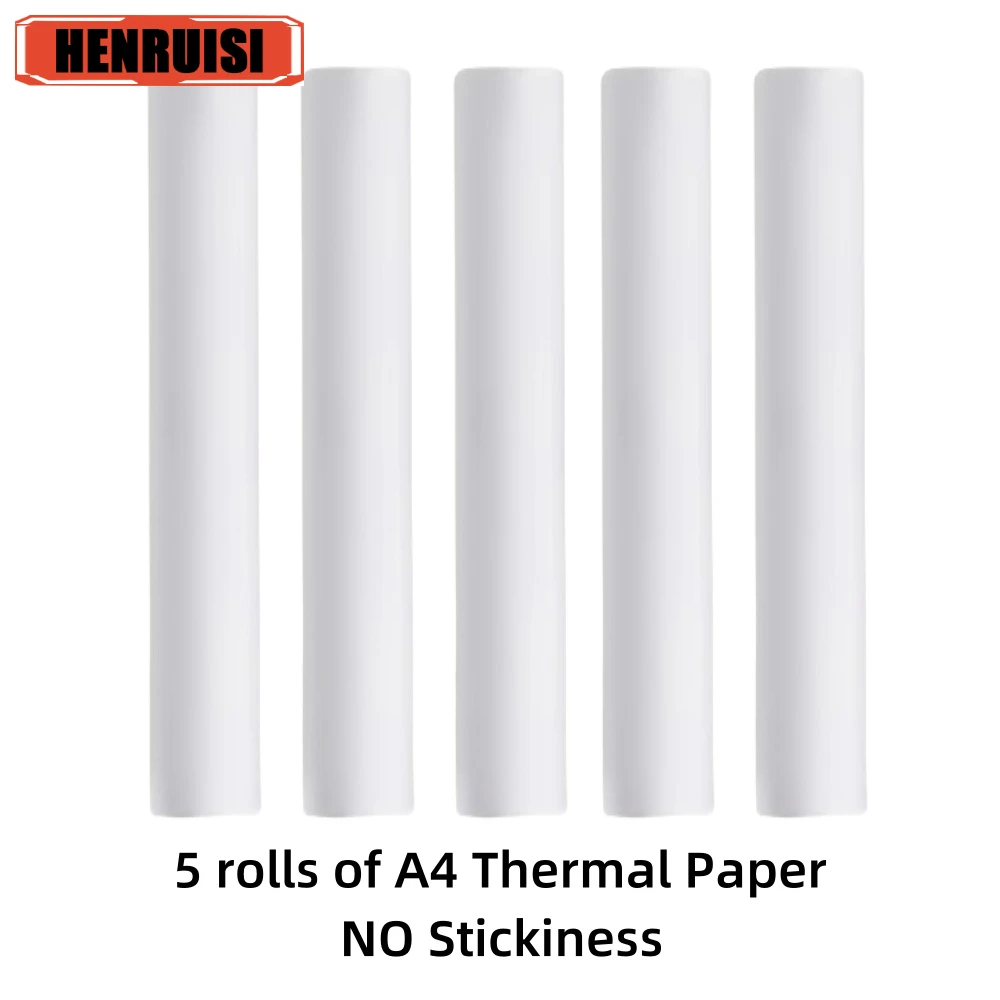 1/3/5 Roll A4 Thermal Printer Paper Folded Quick for Long-lasting for A40 Portable Printer Picture Printer For Classroom Office