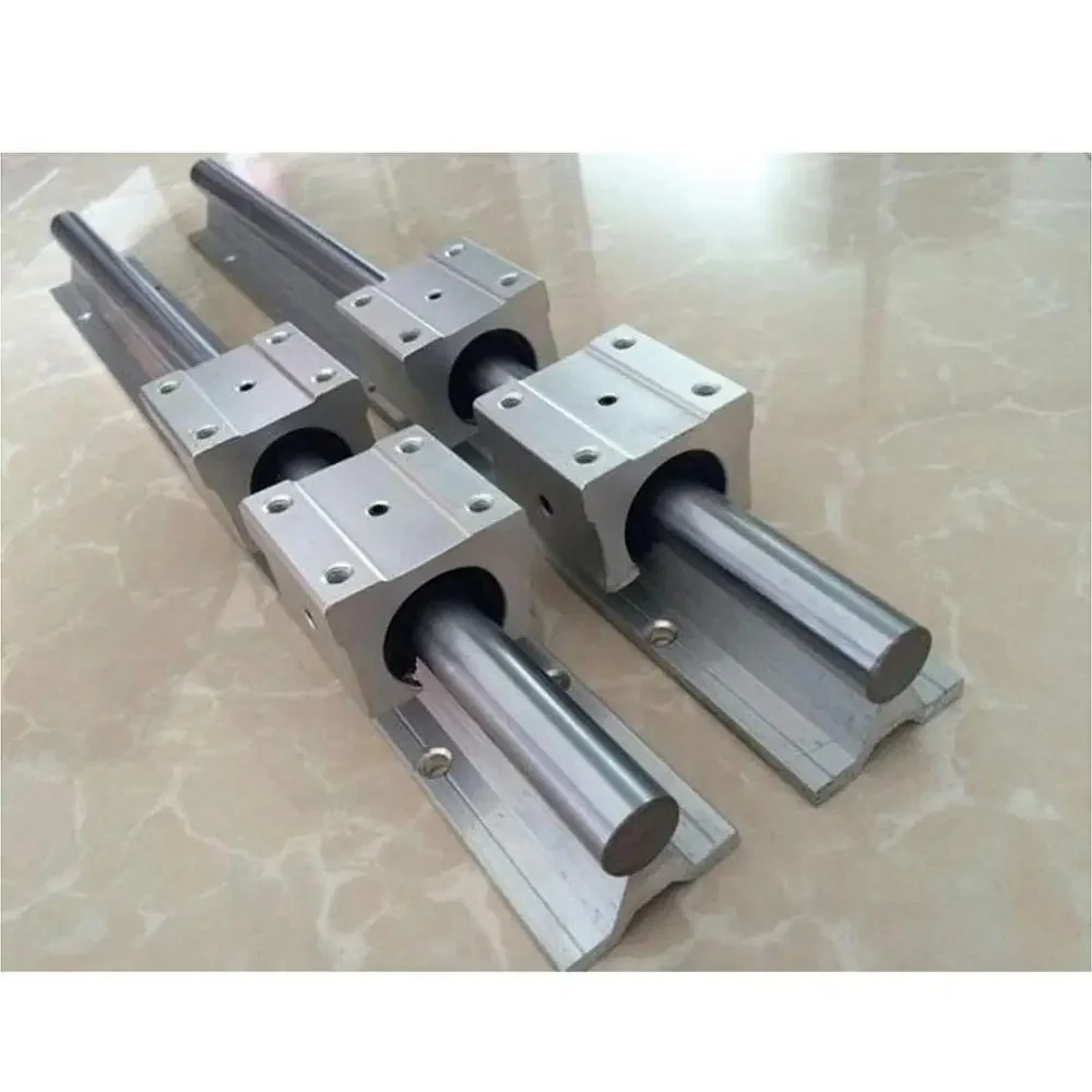 

6sets linear guide rail SBR16 - 400/600/700mm + SFU1605 - 450/650/750/750mm ballscrew + BK12 BF12 + Nut housing cnc parts