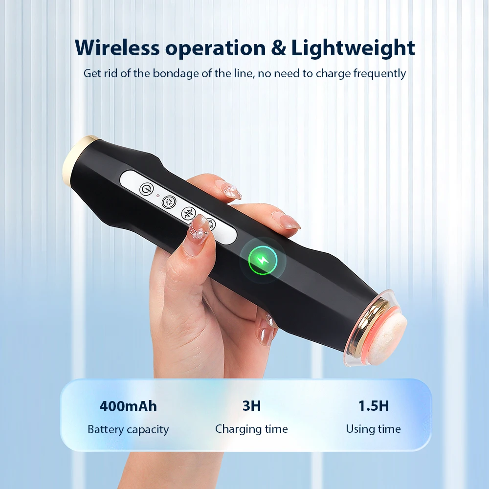 

Two Colors Rechargeable CO2 Oxygen Bubbles Pen With 7 Lighting Modes Handheld Facial Device Beauty And Skincare Instrument