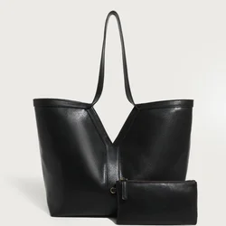 Soft Genuine Leather Shoulder Bag Women Totes All-match Commuter Underarm Bag Bolso Mujer Fashion Large Capacity Handbag Winter