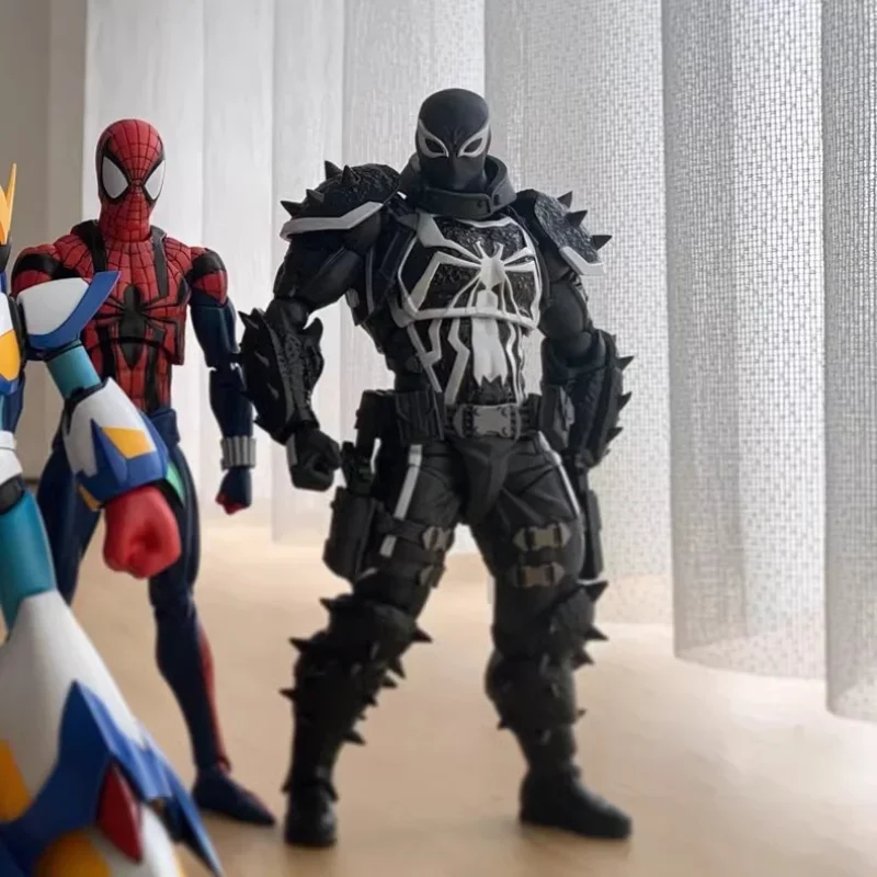 

16cm Marvel Action Figure Agent Venom Revoltech Figurine Decoration Collection Figurine Toy Model Children Birthday Gift