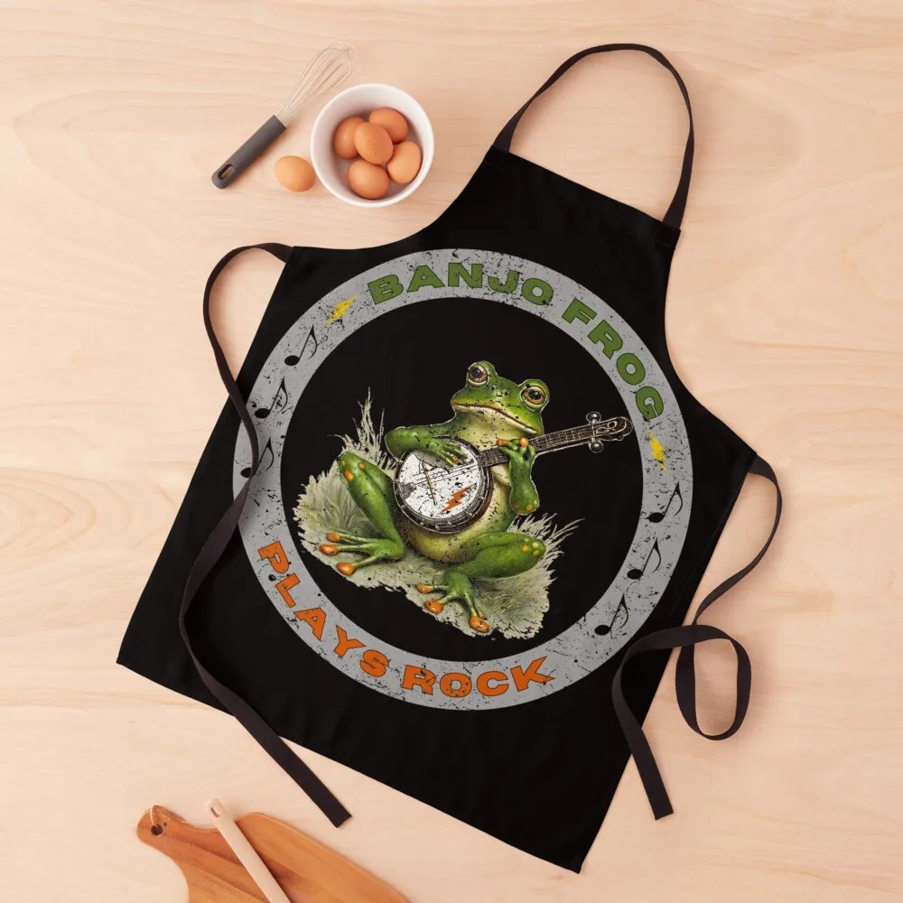 

banjo frog Apron All For Kitchen And Home For Women Apron